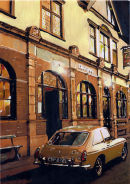 Ian Young's pride and Joy. His MG outside the Tyne Pub Newcastle