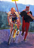 Marco Pantani Classic duel with the devil