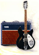 Rickenbacker Guitar and Vox Amp ...Acrylics