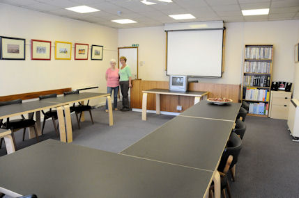 Our flexible table training/meeting room