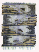 "Undercurrents" wall hanging by Fay Hankins SOLD