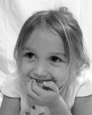 Young girl taken at a pre-school photo shoot