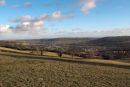 Panoramic view from building plot for marketing literature