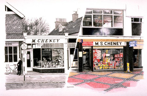 Cheney - Past & Present - Mixed media