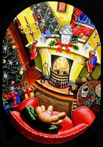Christmas card - Mixed media