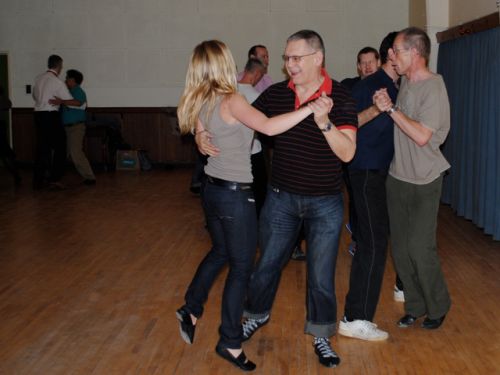 Roy dancing with a new partner