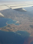 landing in Mytilini