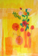 'Fortune Flowers'  Original Framed Art Work. SOLD