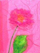 'Friends To The End II'  Original Tissue Paper Collage on Canvas. Unframed. SOLD