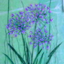 'Grace In Flower' Framed Original Tissue Paper Collage. SOLD