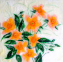'Just Rose' Original Tissue Paper Collage On Canvas