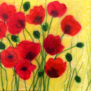 'Most Enchanting' Original Tissue Paper Collage On Canvas. SOLD