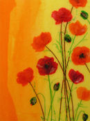 'Poppy Love'  Original Framed Art Work SOLD