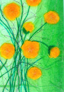 'Poppy Passion' Original Framed Tissue Paper Collage Artwork