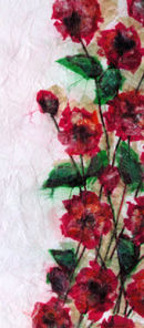 'Red Red Roses'  Original Framed Art Work. SOLD