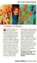 Courtesy of Limited Edition, 'A Tissue, a tissue...' December 2001