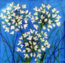 'Summer Snowfall' Original Tissue Paper Collage On Canvas. SOLD