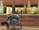 Untitled (black wheelchair)